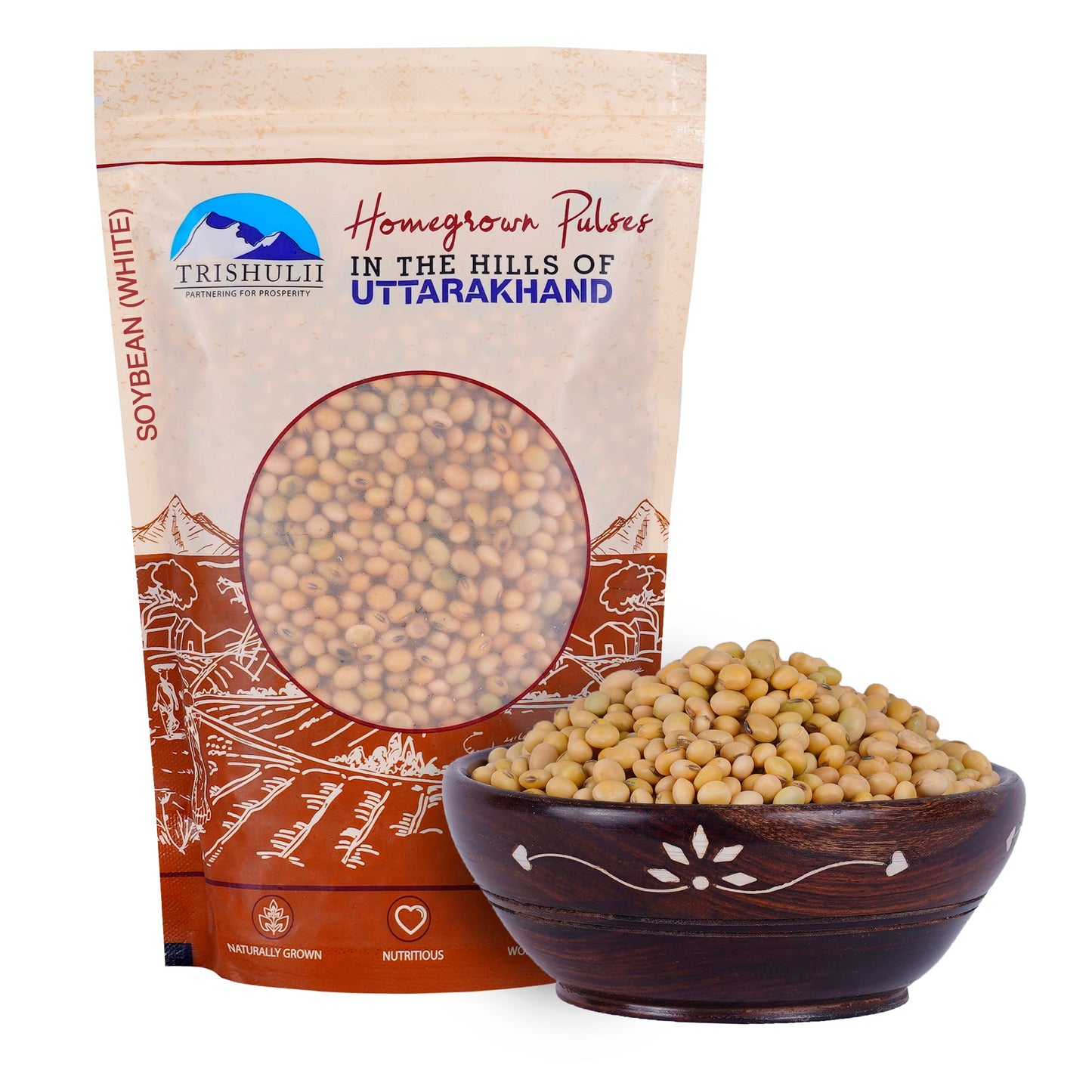 Himalayan Unpolished White Soyabean Round (500g)