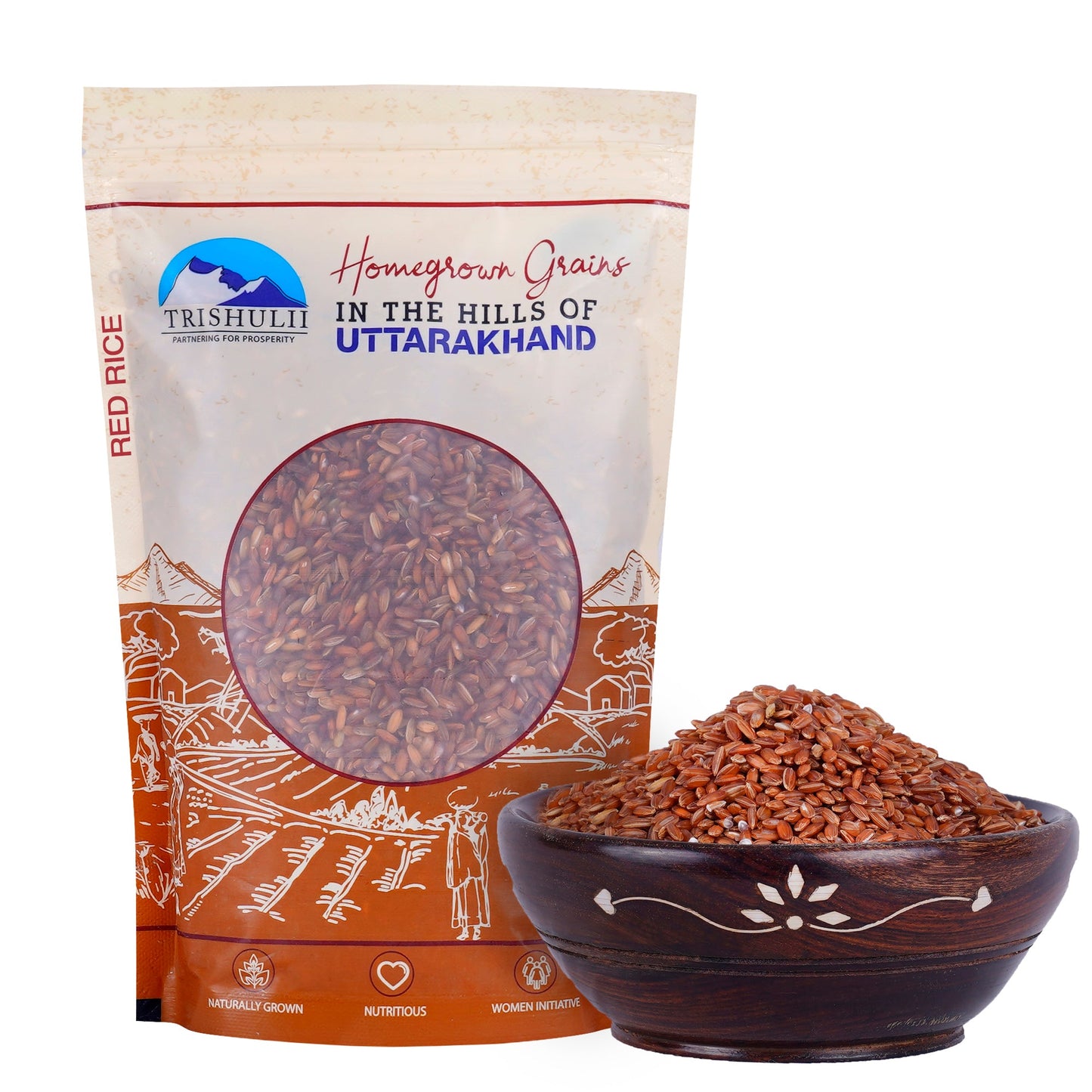 Himalayan Unpolised Red Rice (500g)